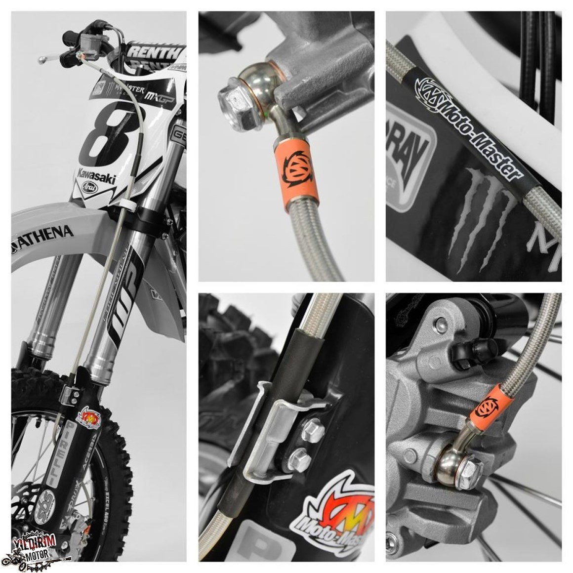 MotoMaster Sherco Modeller Ön Fren Hidrolik Hortum