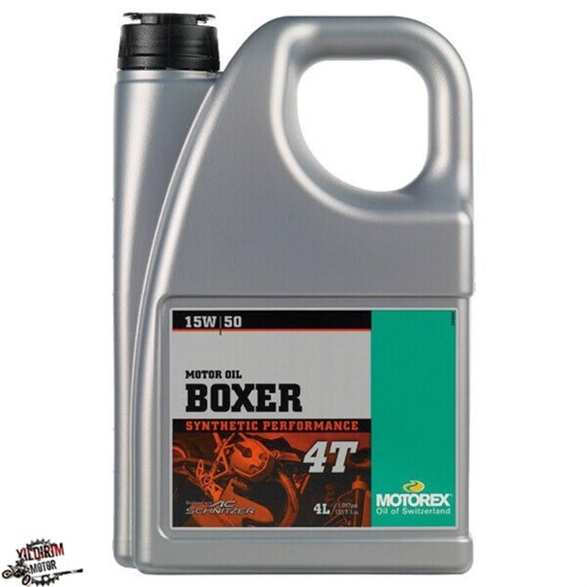 MOTOREX BOXER 4T SAE 15W50 YAĞ 4LT