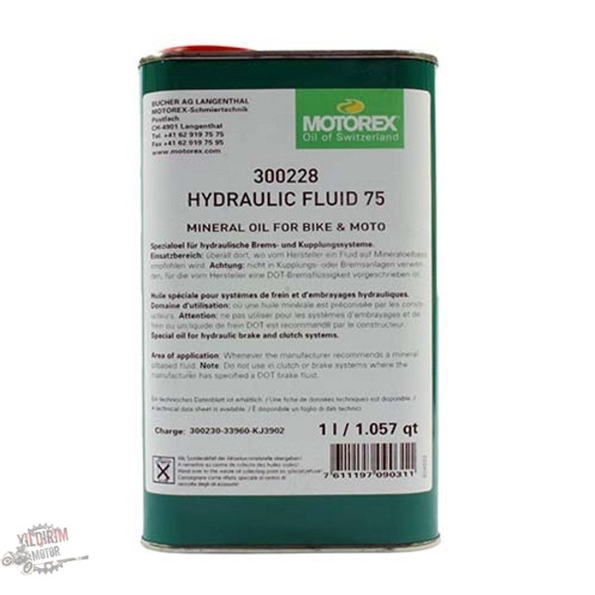 Motorex Hidrolik Yağ 1lt