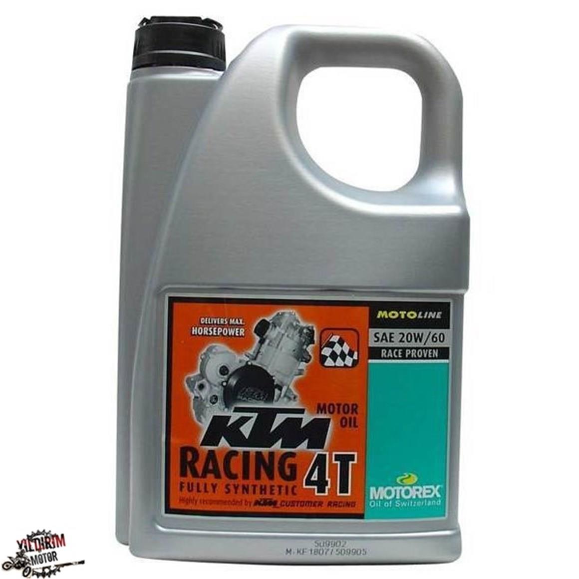 MOTOREX KTM RACİNG 4T SAE 20W60 YAĞ 4LT