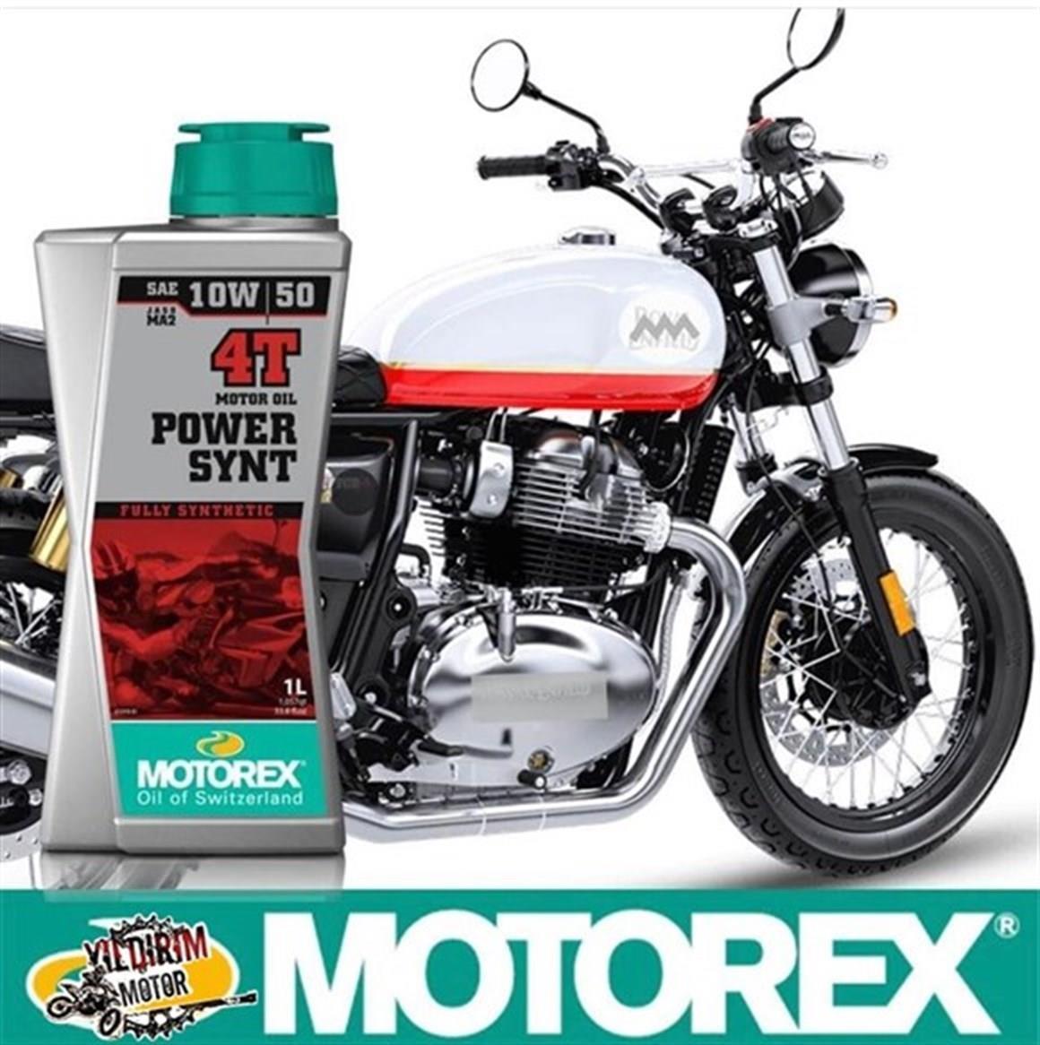 MOTOREX POWER SYNT 4T 10W50 20.YIL YAĞ 1LT