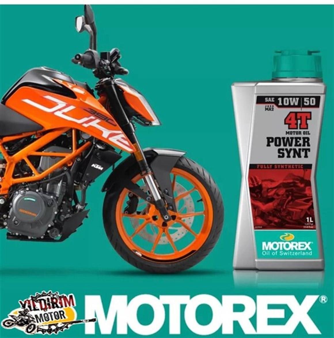 MOTOREX POWER SYNT 4T 10W50 20.YIL YAĞ 1LT