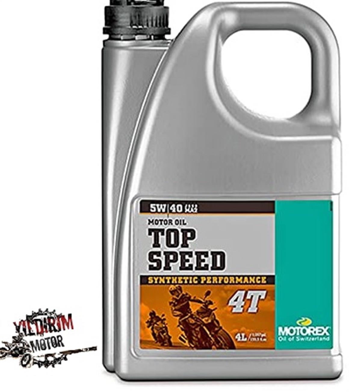 MOTOREX TOP SPEED 4T SAE 5W40 JASO MA2 YAĞ 4LT