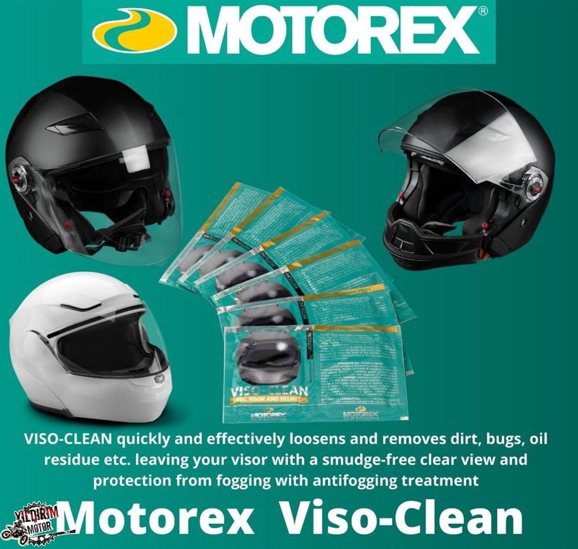 MOTOREX KASK TEMİZLEME MENDİLİ