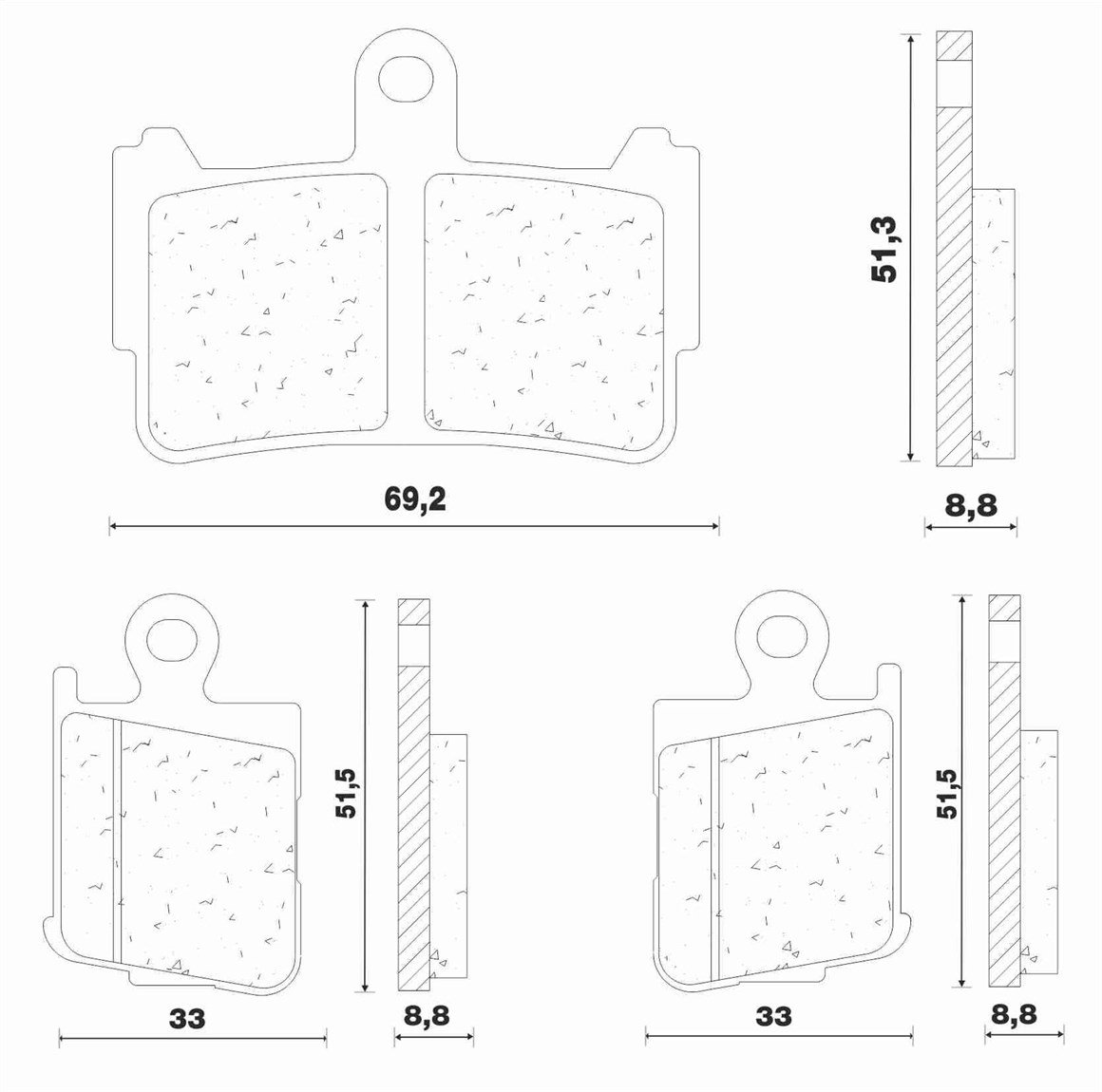NEW FREN HONDA VFR 1200 ÖN FREN BALATASI