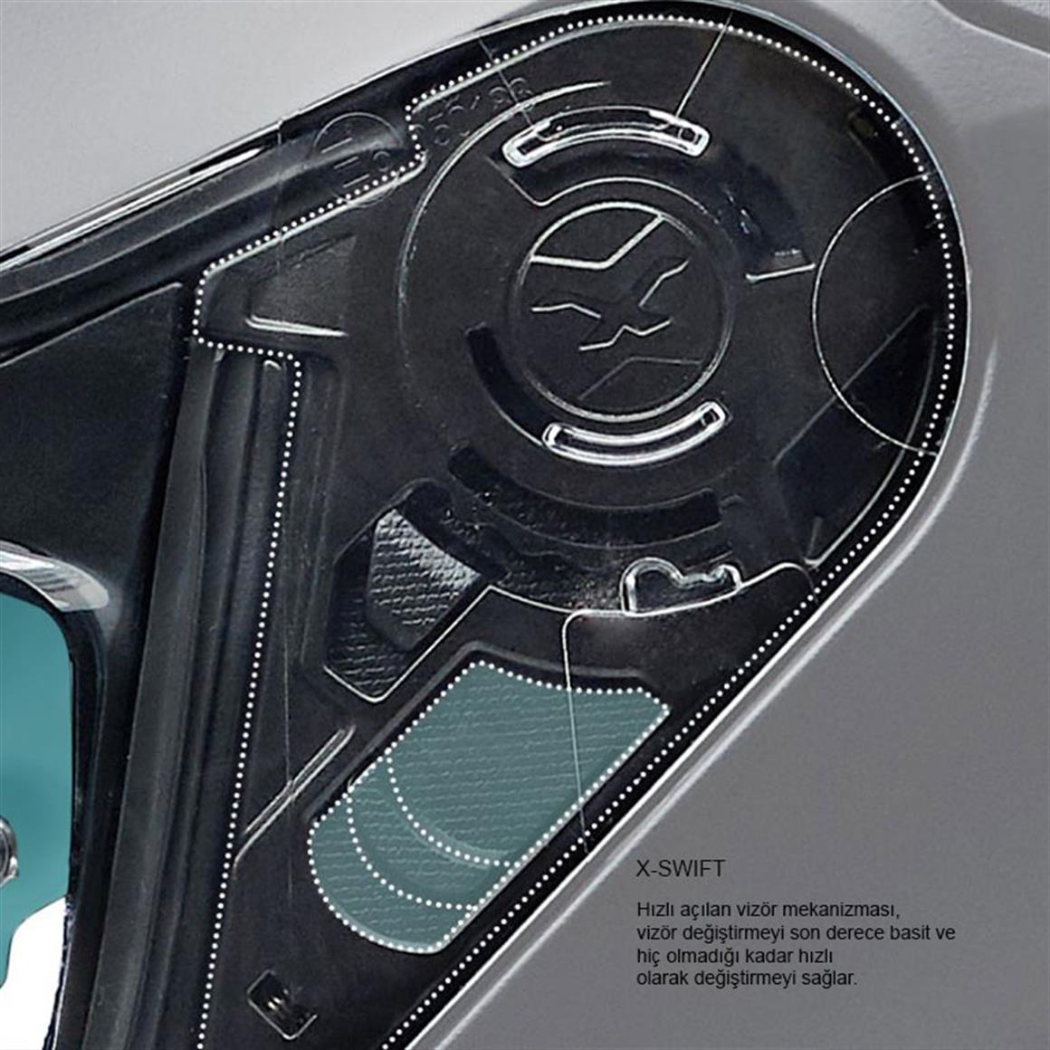 NEXX SX.100R SHORTCUT MAT SİYAH-KIRMIZI KASK