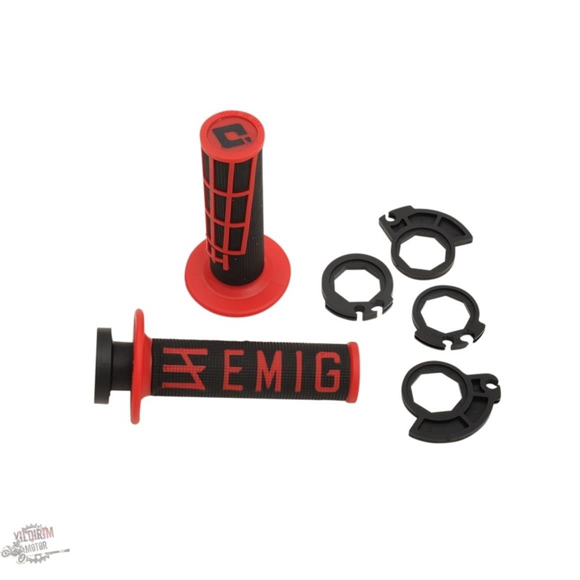 ODİ EMIG RACING V2 HALF-WAFFLE BLACK/RED ELCİK