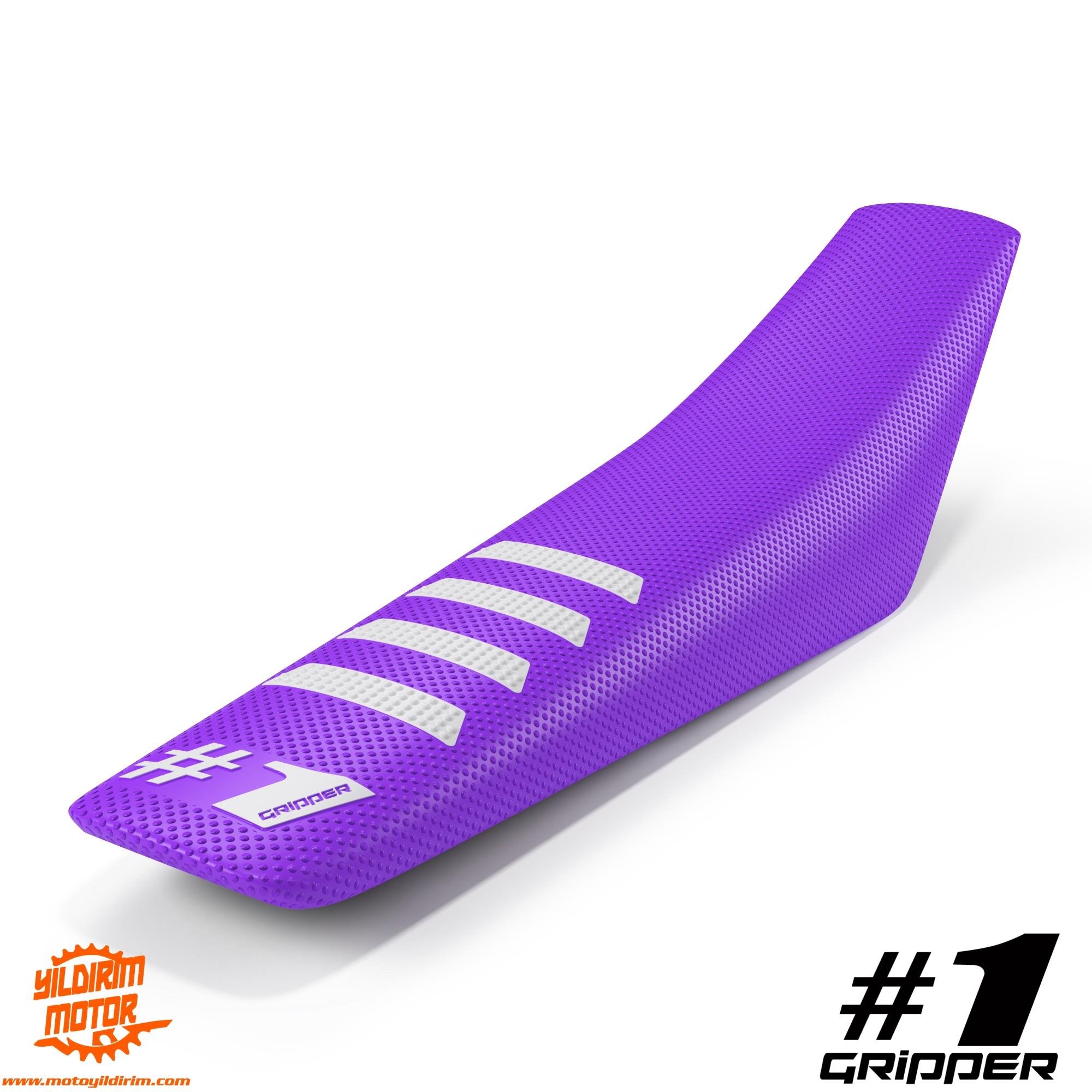 ONEGRIPPER RIBBED SELE KILIFI MOR BEYAZ