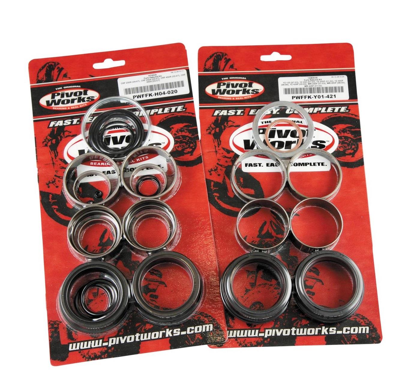 PİVOT WORKS YZ125/250 ÖN AMORTİSÖR BURÇ SETİ 97-03