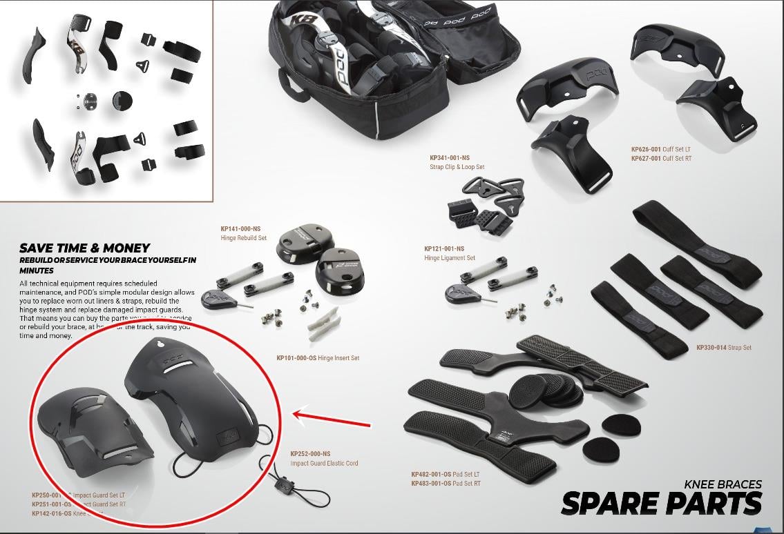 POD KX 2.0 ÇOCUK SOL DİZ KORUMA KİTİ