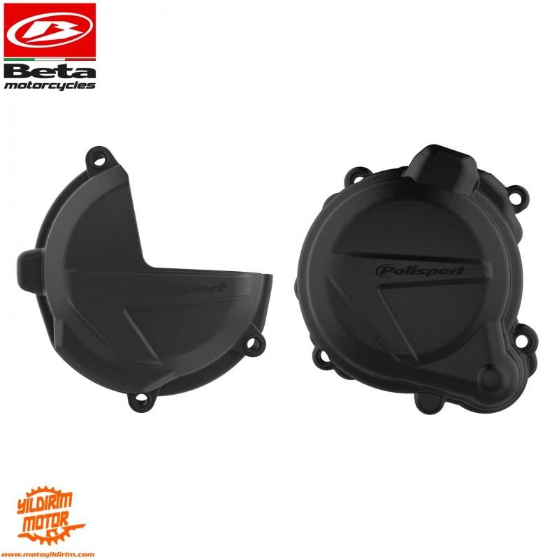 POLİSPORT BETA RR250/300 DEBRİYAJ STATÖR KORUMA SETİ SİYAH 18-