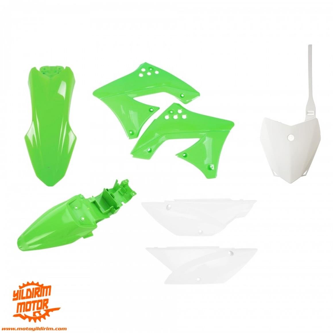 POLİSPORT KAWASAKİ KLX110 PLASTİK GRENAJ SET 10-23