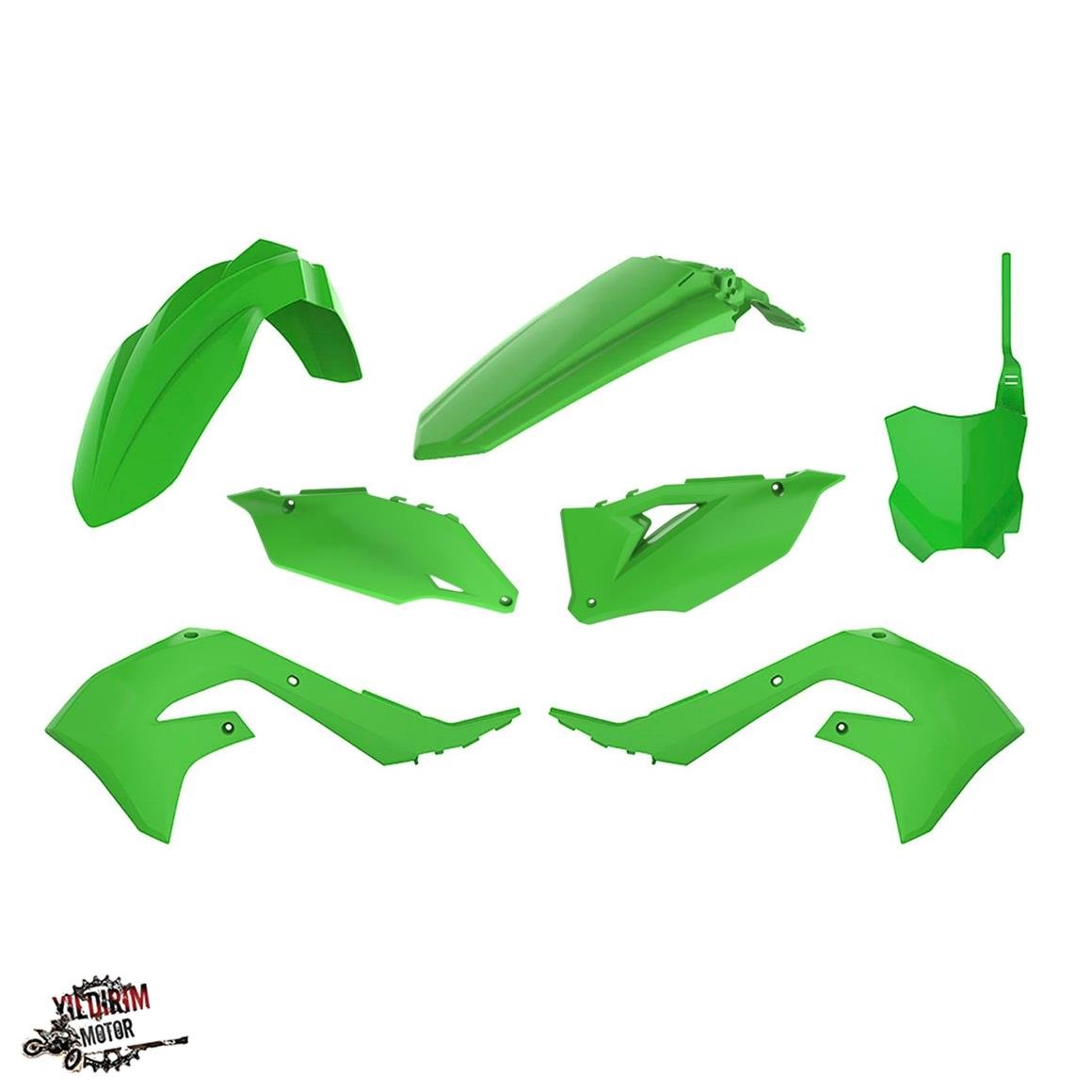 POLİSPORT KAWASAKİ KX250 F PLASTİK GRENAJ SET 21-23