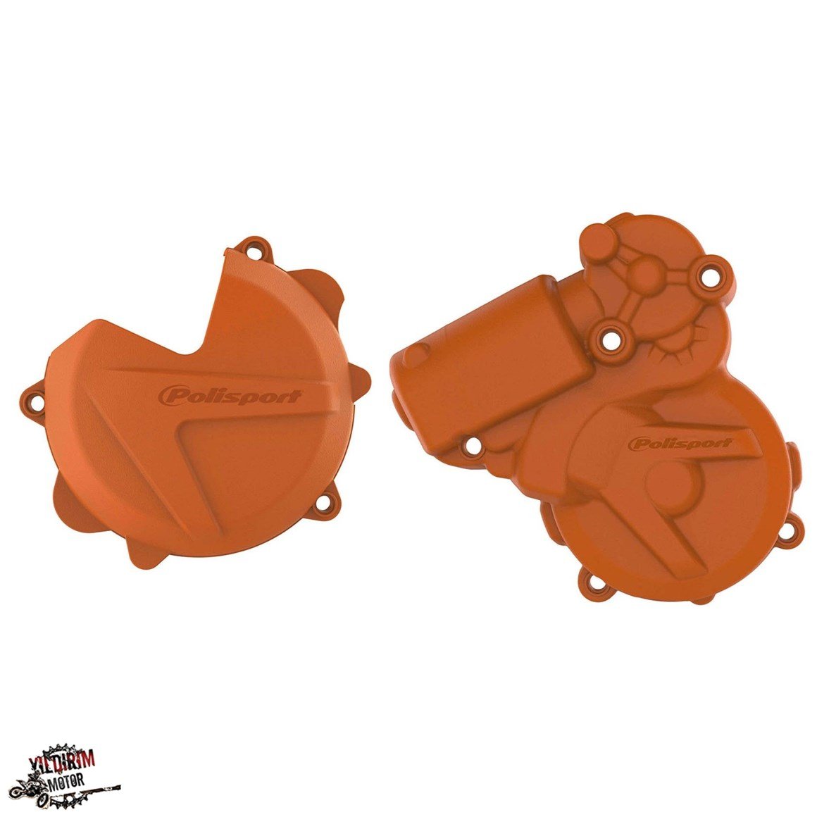 POLİSPORT KTM EXC 250/300 DEBRİYAJ STATÖR KORUMA SETİ TURUNCU 13-16