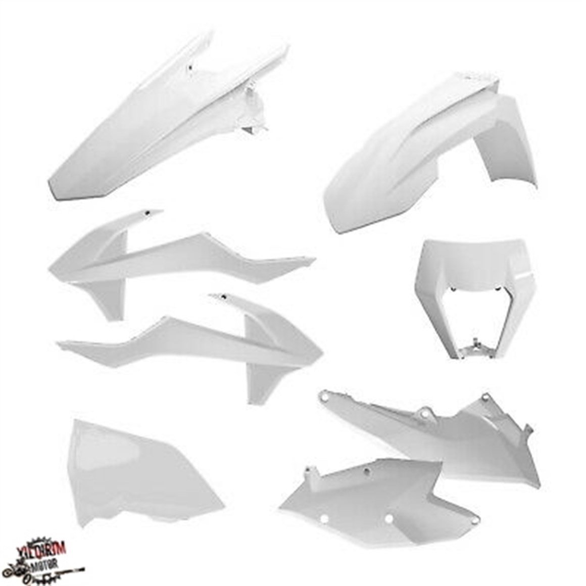 Polisport KTM EXC EXC-F Modeller Plastik Grenaj Seti 17-19