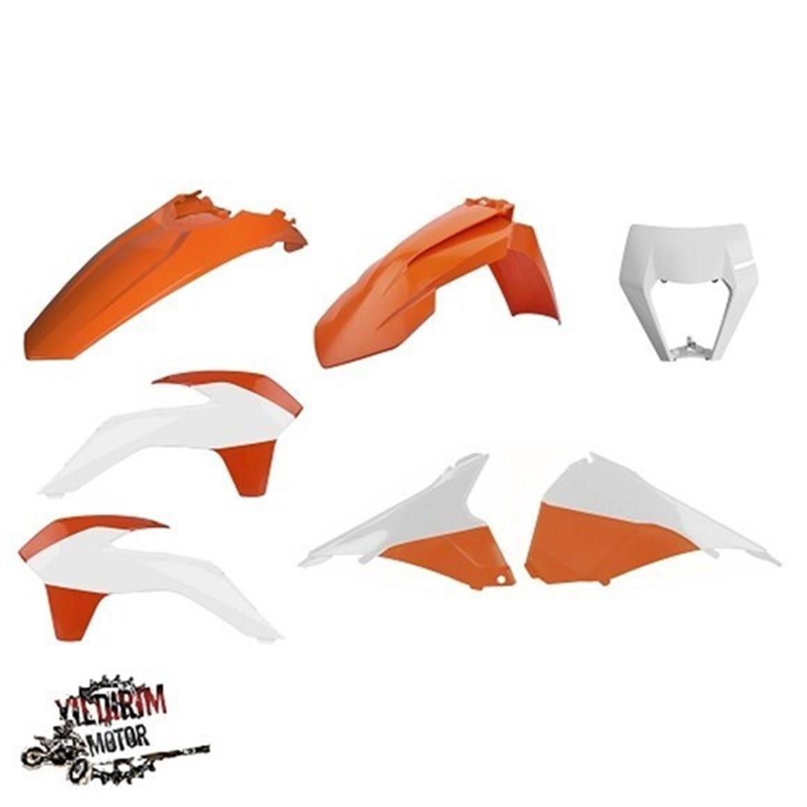 POLİSPORT. KTM EXC, EXC-F, XC-W, XCF-W - ENDURO PLASTİK KAPORTA SET 2014---2016