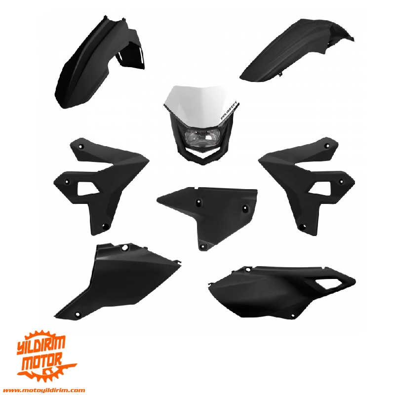 POLİSPORT SUZUKİ DRZ 400 PLASTİK GRENAJ SET SİYAH 2000-2024