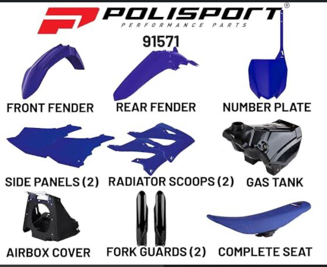 POLİSPORT YAMAHA YZ/YZ-F 125/250 PLASTİK DÖNÜŞÜM SETİ 02-21