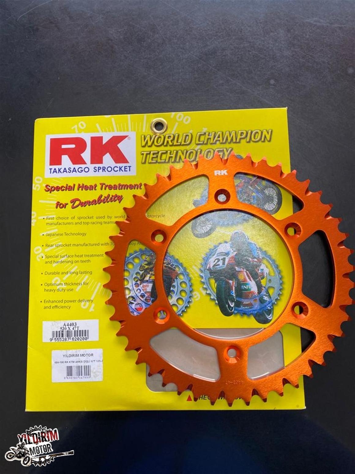 RK KTM 125-250 ARKA DİŞLİ 47T 