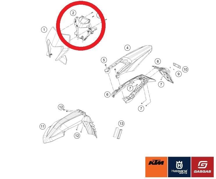 RTECH 2024/2025 KTM EXC/EXC-F FAR MASKESİ