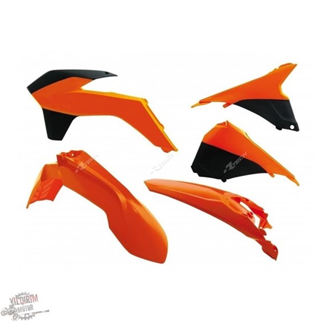RTECH KTM EXC EXC-F PLASTİK SET KİT 14-16