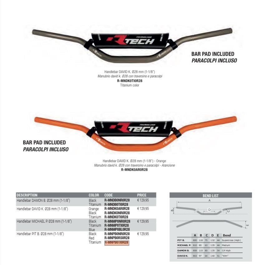 RTECH SUPERCROSS (HIGH) PIT P. 28MM GİDON TİTANYUM
