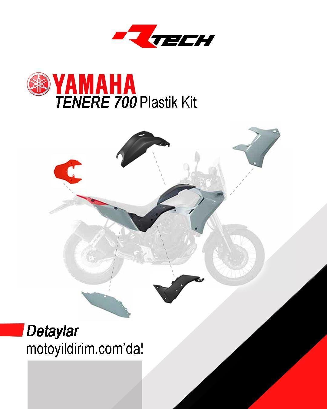 RTECH YAMAHA TENERE 700 PLASTİK GRENAJ SET 19-24