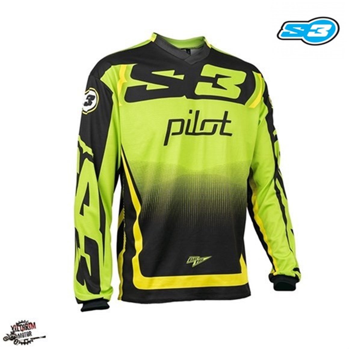 S3 ELECTRO JERSEY YEŞİL SİYAH
