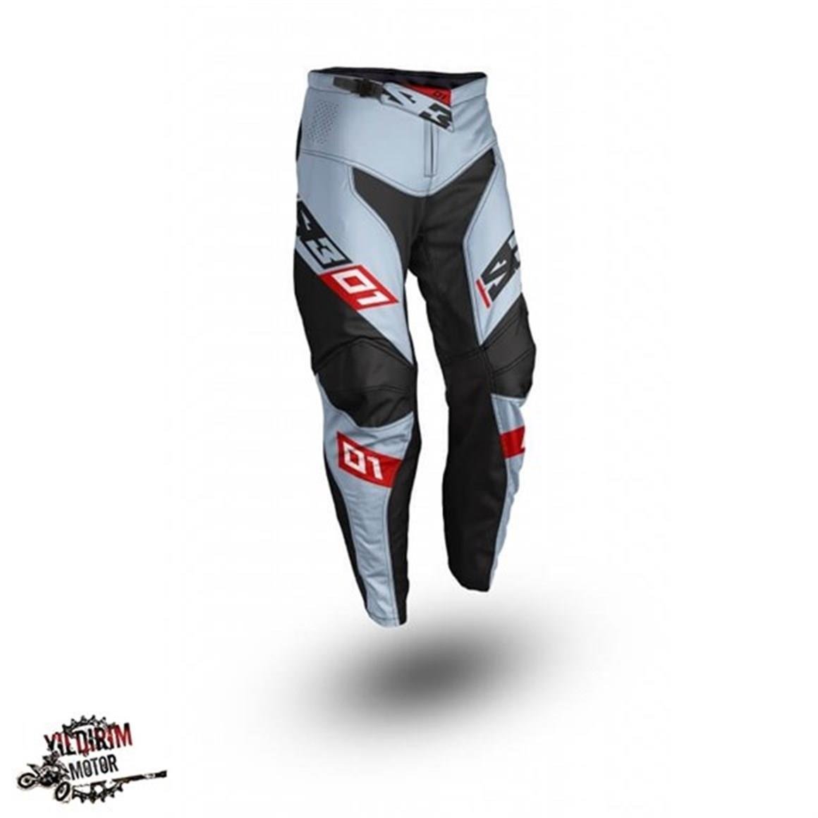 S3 EXTREM MX PANTALON GRİ KIRMIZI