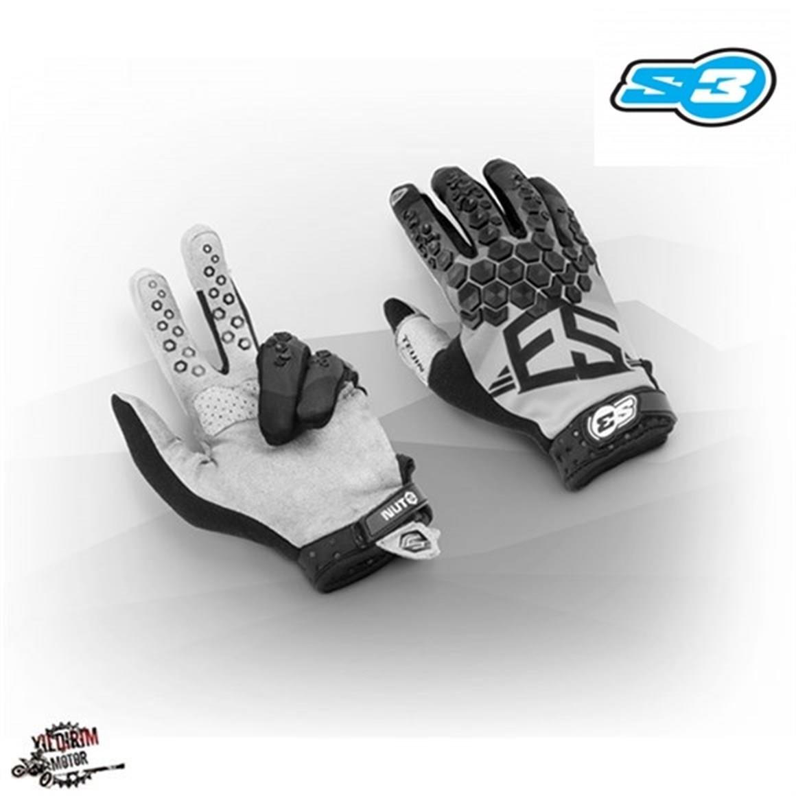 S3 NUTS GLOVES PREMIUM ELDİVEN GRİ