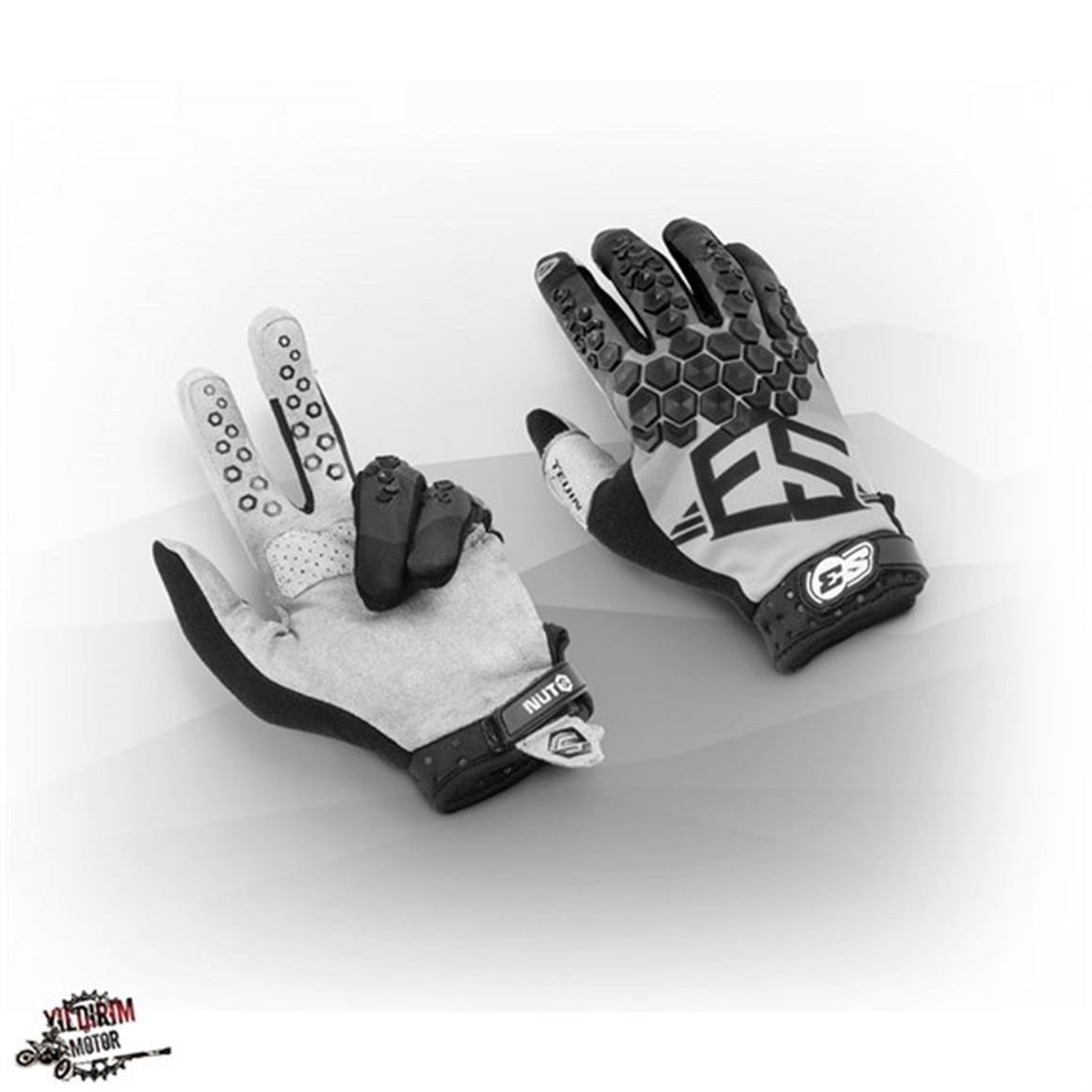 S3 NUTS GLOVES PREMIUM ELDİVEN GRİ