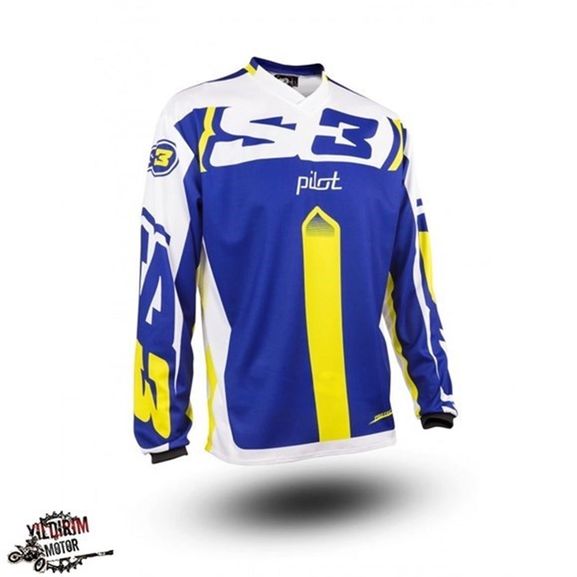 S3 SHIRT TRIAL PROTEC JERSEY SARI MAVİ