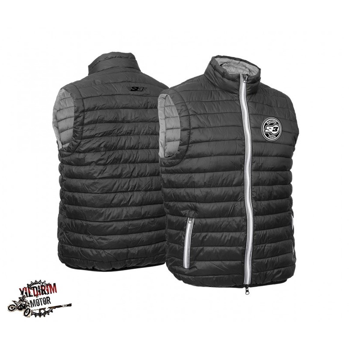 S3 XL SLEEVELES YELEK SİYAH