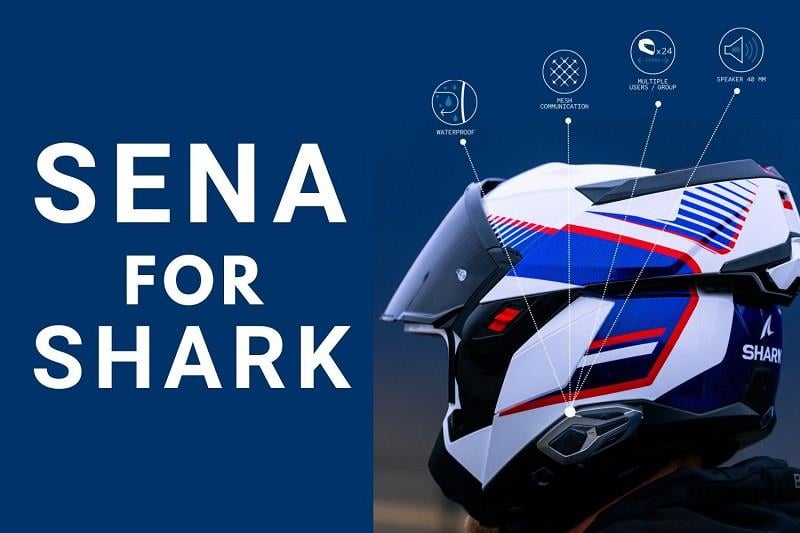 SHARK SENA BLUETOOTH İNTERCOM ÇİFTLİ BTD SİYAH