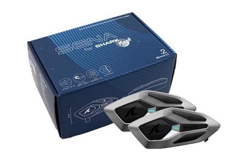SHARK SENA BLUETOOTH İNTERCOM ÇİFTLİ MWD METALİK GRİ