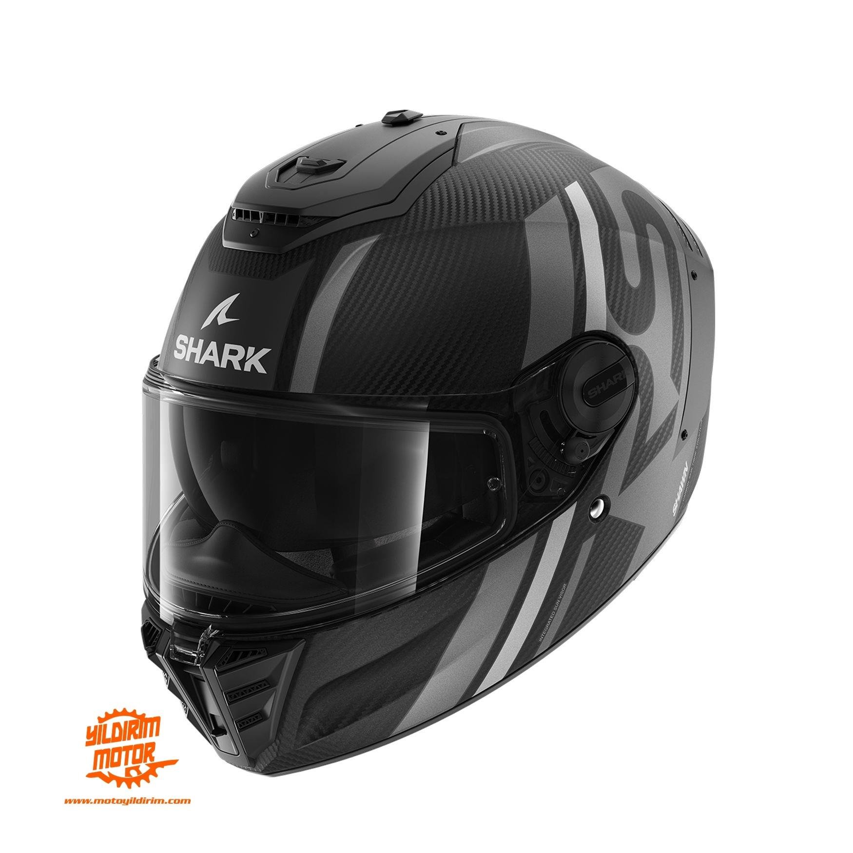 SHARK SPARTAN RS CARBON SHAWN MAT SP KAPALI KASK