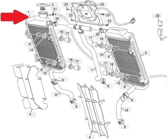 SHERCO SE 250/300 SAĞ RADYATÖR 20-23