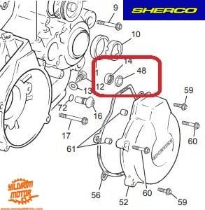 SHERCO YAĞ KEÇESİ 14X24X6