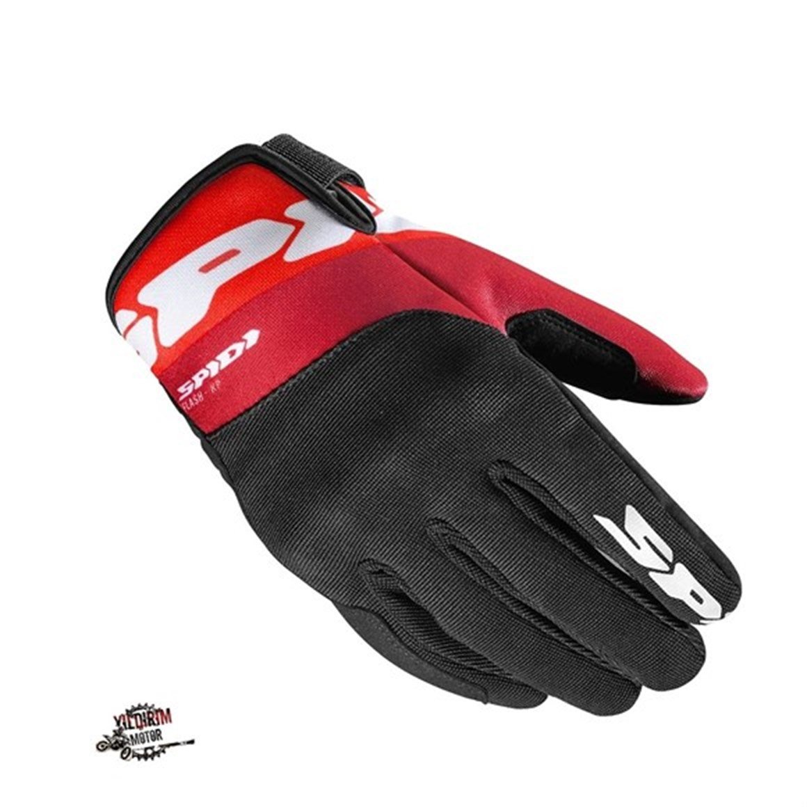 SPIDI FLASH-KP YAZLIK ELDIVEN KIRMIZI-SIYAH