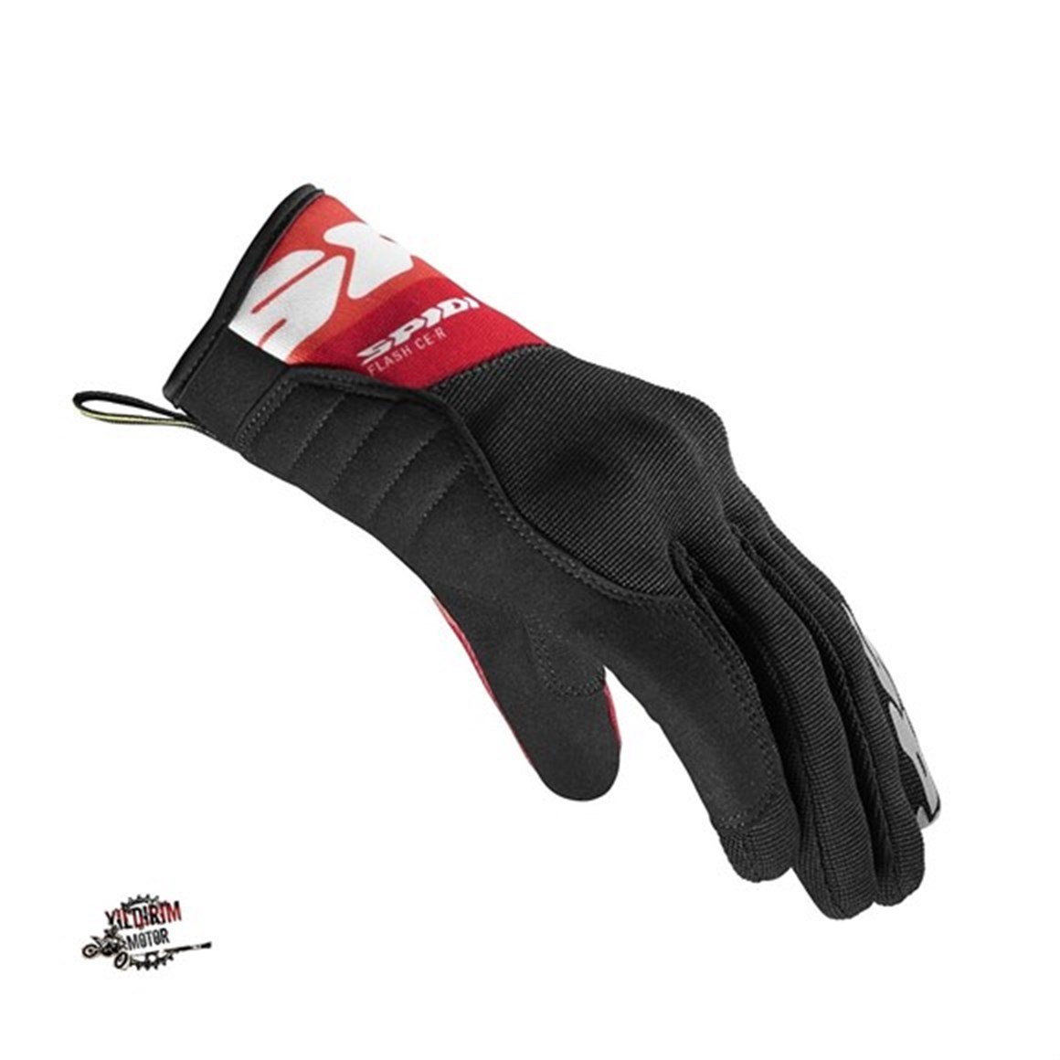 SPIDI FLASH-KP YAZLIK ELDIVEN KIRMIZI-SIYAH
