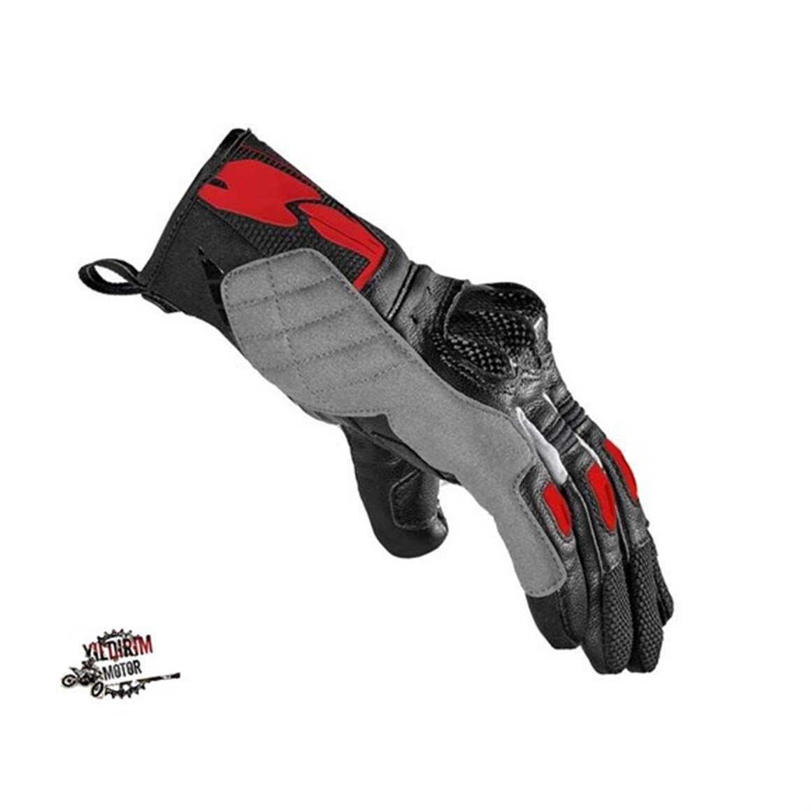 SPIDI G-CARBON YAZLIK ELDİVEN SİYAH-KIRMIZI