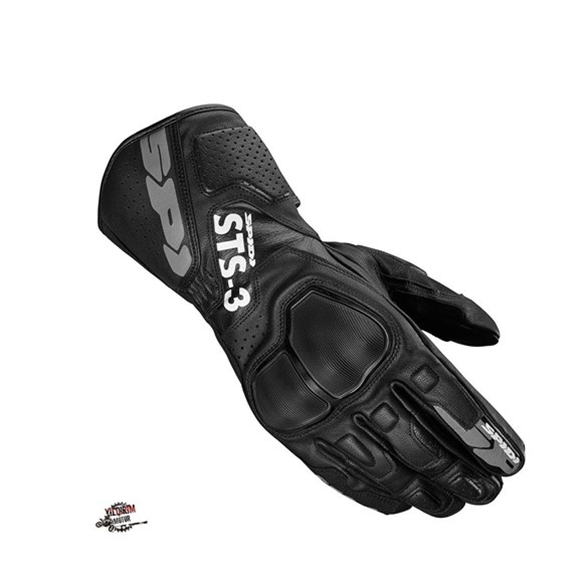 SPIDI STS-3 DERİ ELDİVEN SİYAH