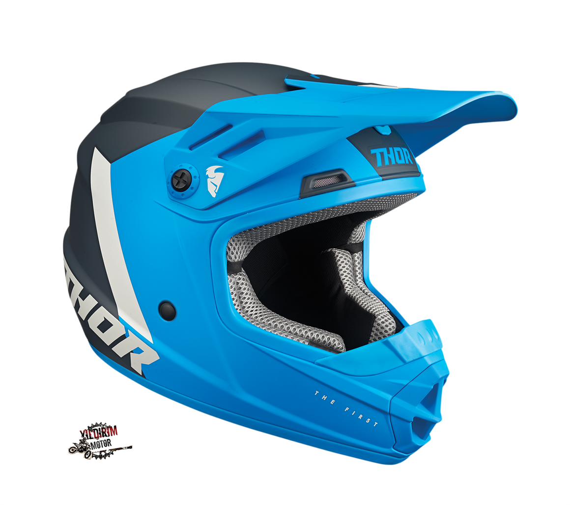 THOR SECTOR CHEV MAVİ ÇOCUK KASK 
