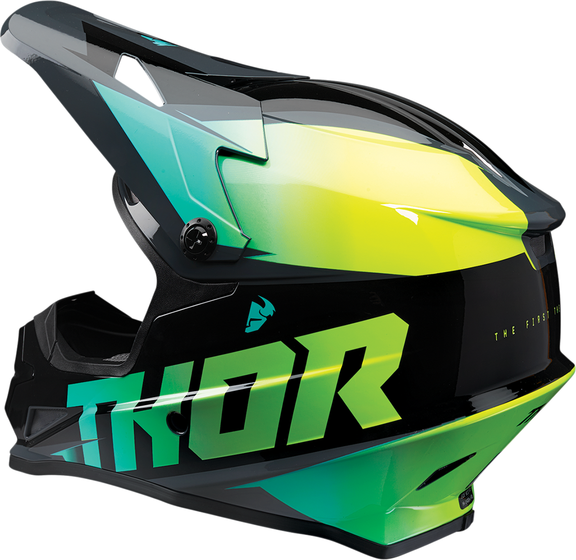 THOR SECTOR FADER SARI YEŞİL SİYAH KASK 