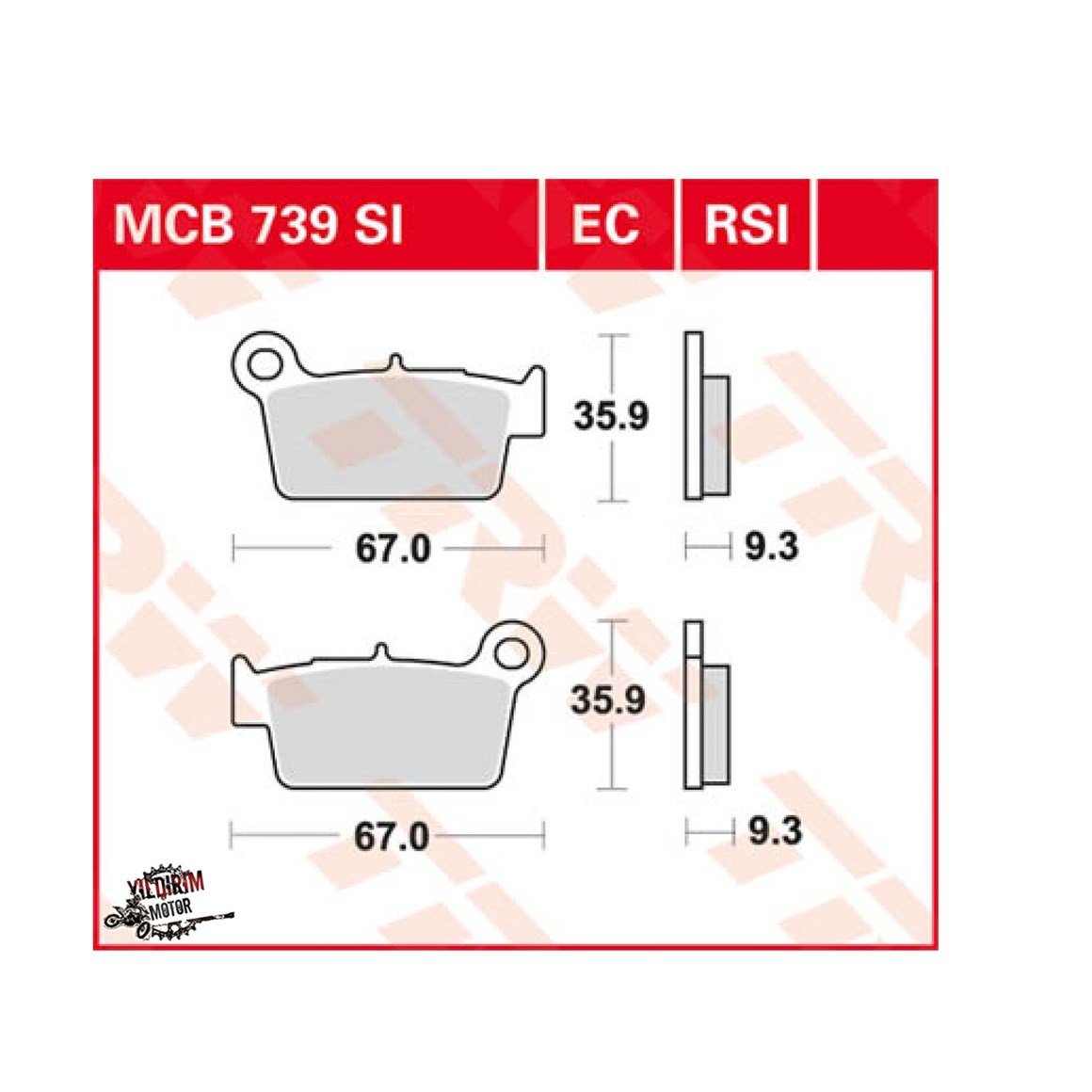 TRW ORGANİC FREN BALATASI