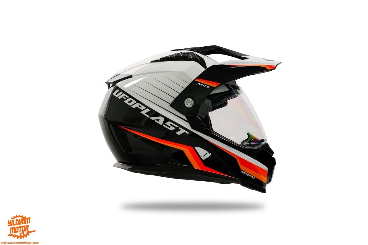 UFO ARIES KASK SİYAH BEYAZ