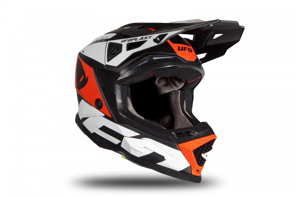 UFO ECHUS TURUNCU BEYAZ KASK