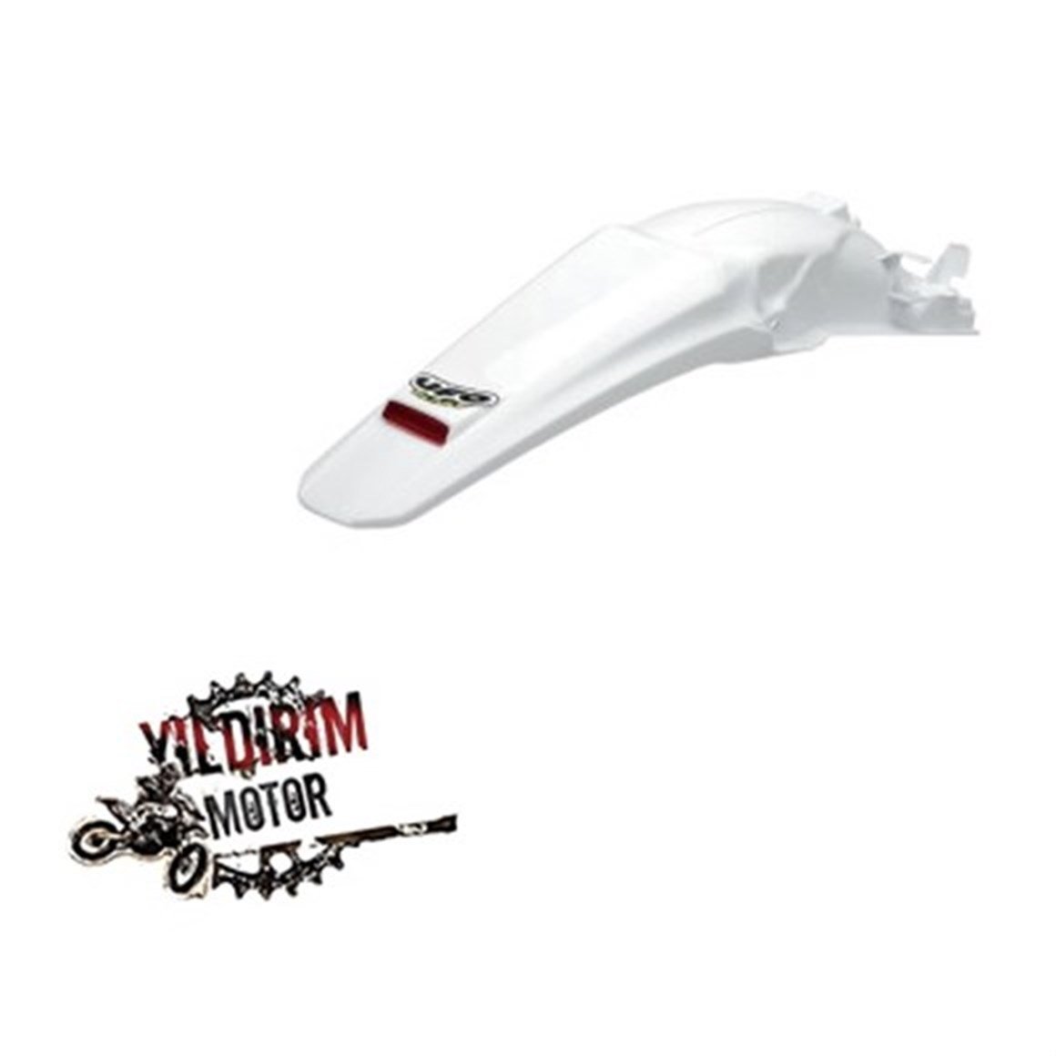 UFO ENDURO. ARKA ÇAMURLUK LED-IŞIKLI HONDA CRF250X BEYAZ