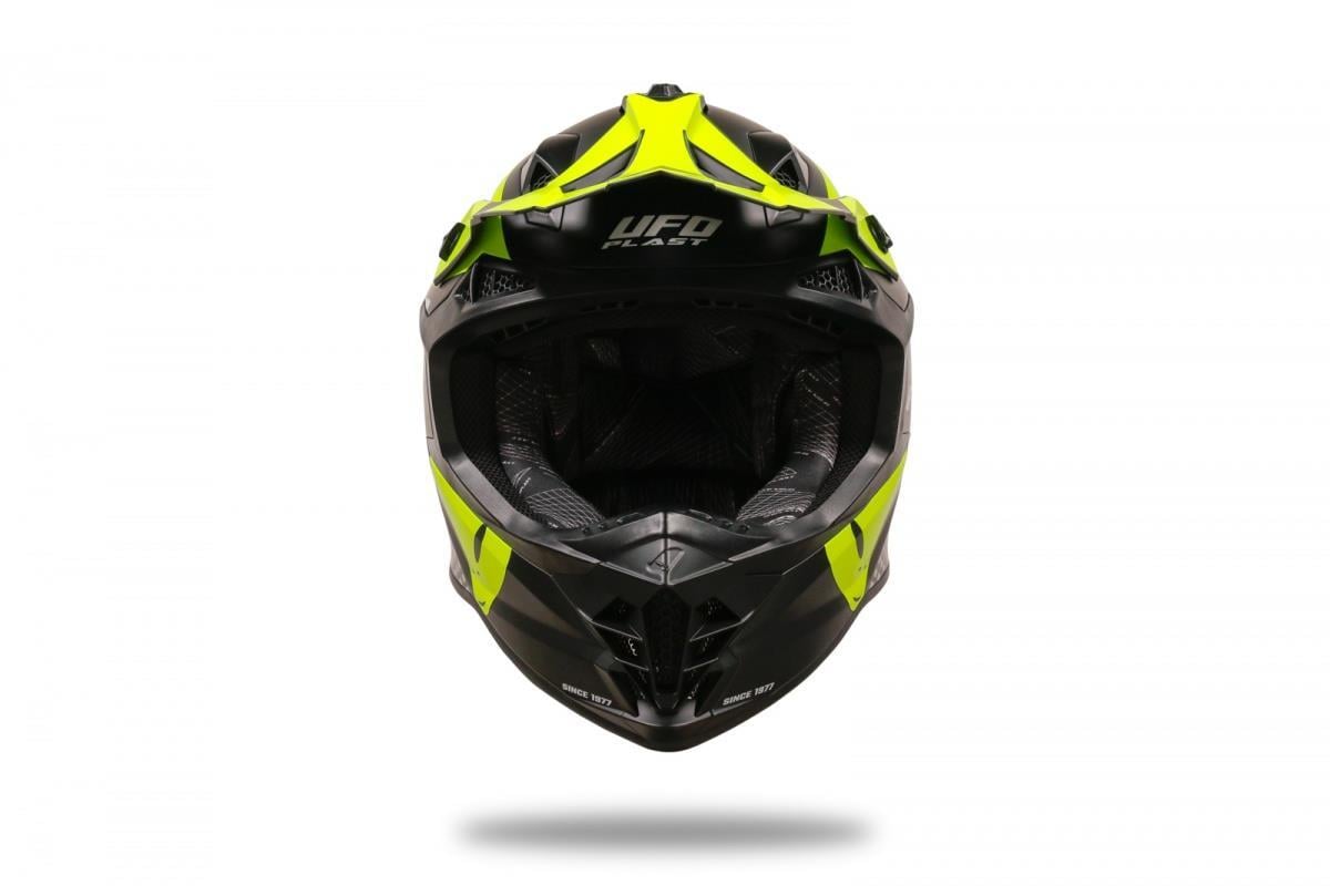 UFO INTREPID KASK SİYAH NEON SARI