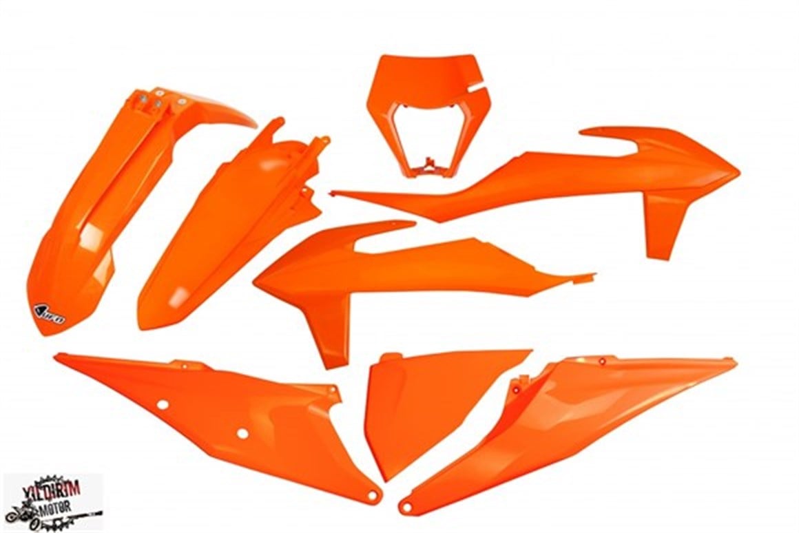 UFO KTM EXC EXC-F MODELLER PLASTİK GRENAJ SETİ NEON TURUNCU20-22